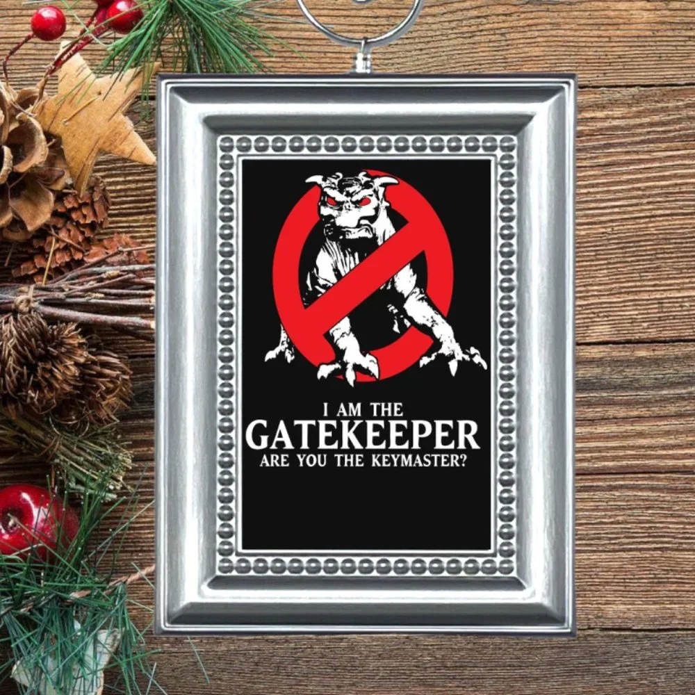 Ghostbusters I AM THE GATEKEEPER Retro Movie Memorabilia Christmas Tree Ornament